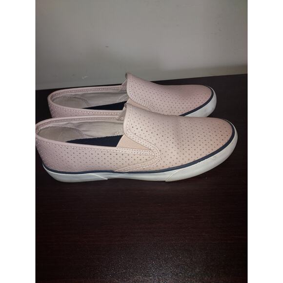 Sperry Women's Slip On Shoes 8M Leather Boat Sneakers Pier Side STS80173 Pink - Picture 4 of 13